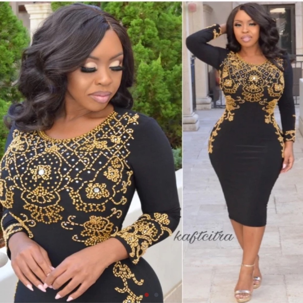 Kaftan Citra Midi Elegant Dress